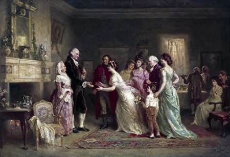 Wall art: Washingtons Birthday, by Gerome Ferris, Jean Leon