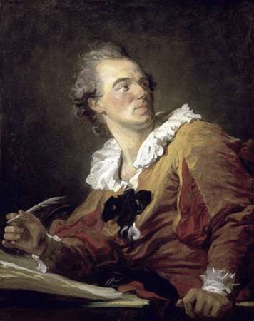 Wall Art Painting id:186126, Name: Inspiration, Artist: Fragonard, Jean Honore