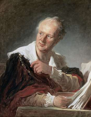 Wall Art Painting id:186128, Name: Portrait of Diderot, Artist: Fragonard, Jean Honore