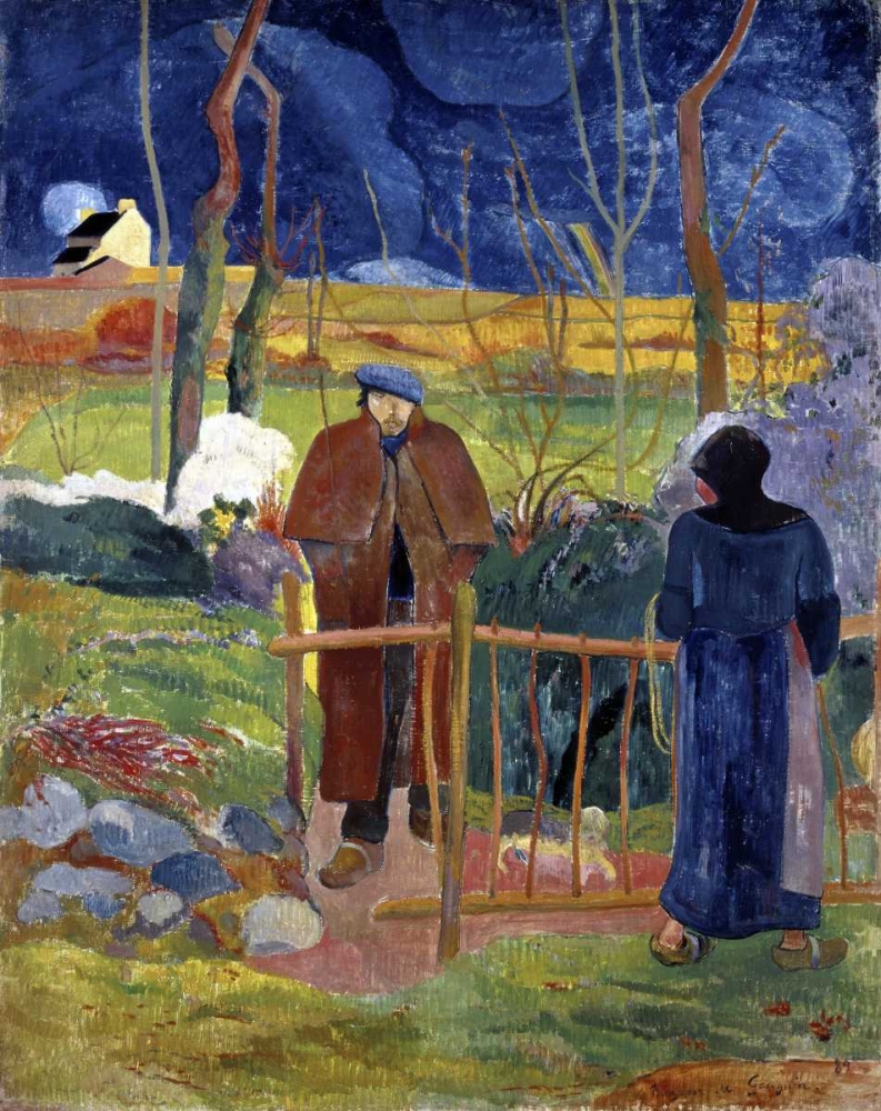 Wall Art Painting id:91048, Name: Bonjour, Monsieur Gauguin, Artist: Gauguin, Paul