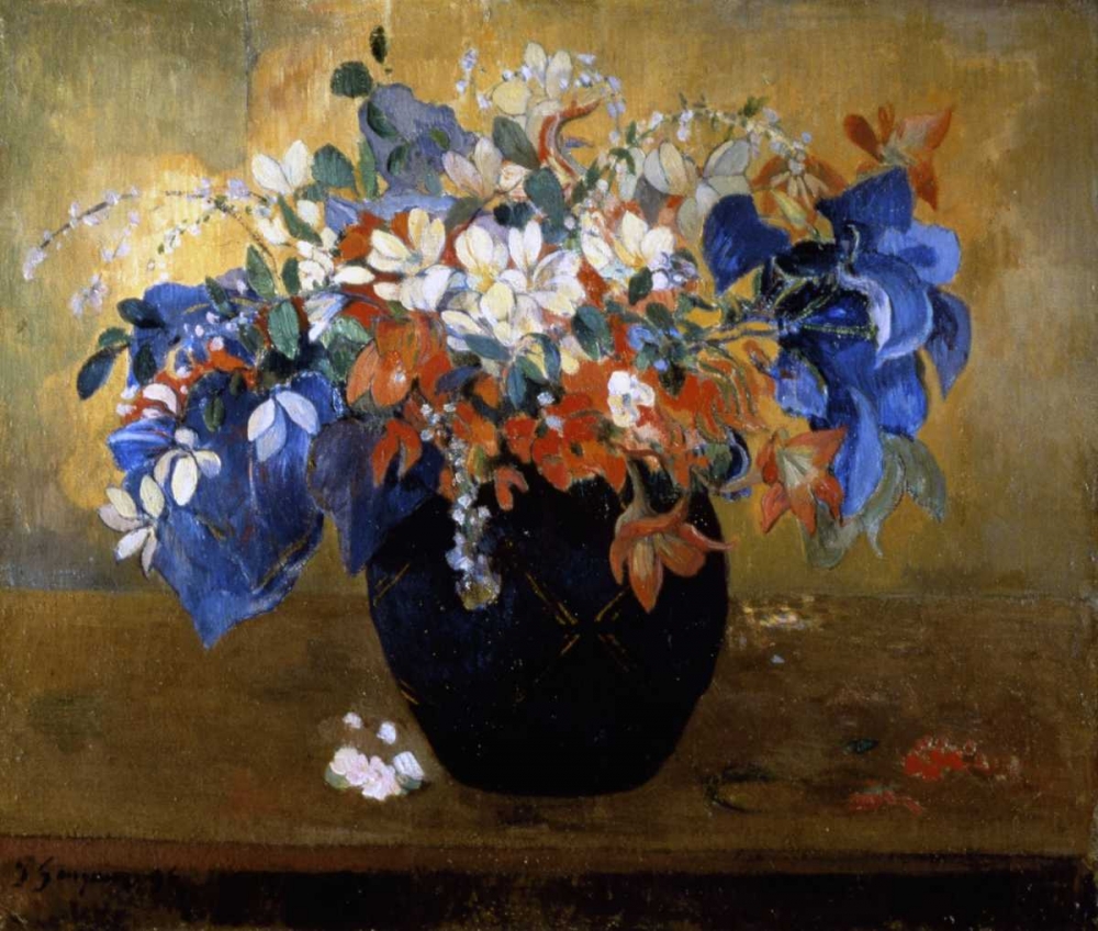 Wall Art Painting id:91050, Name: Flower Piece, Artist: Gauguin, Paul
