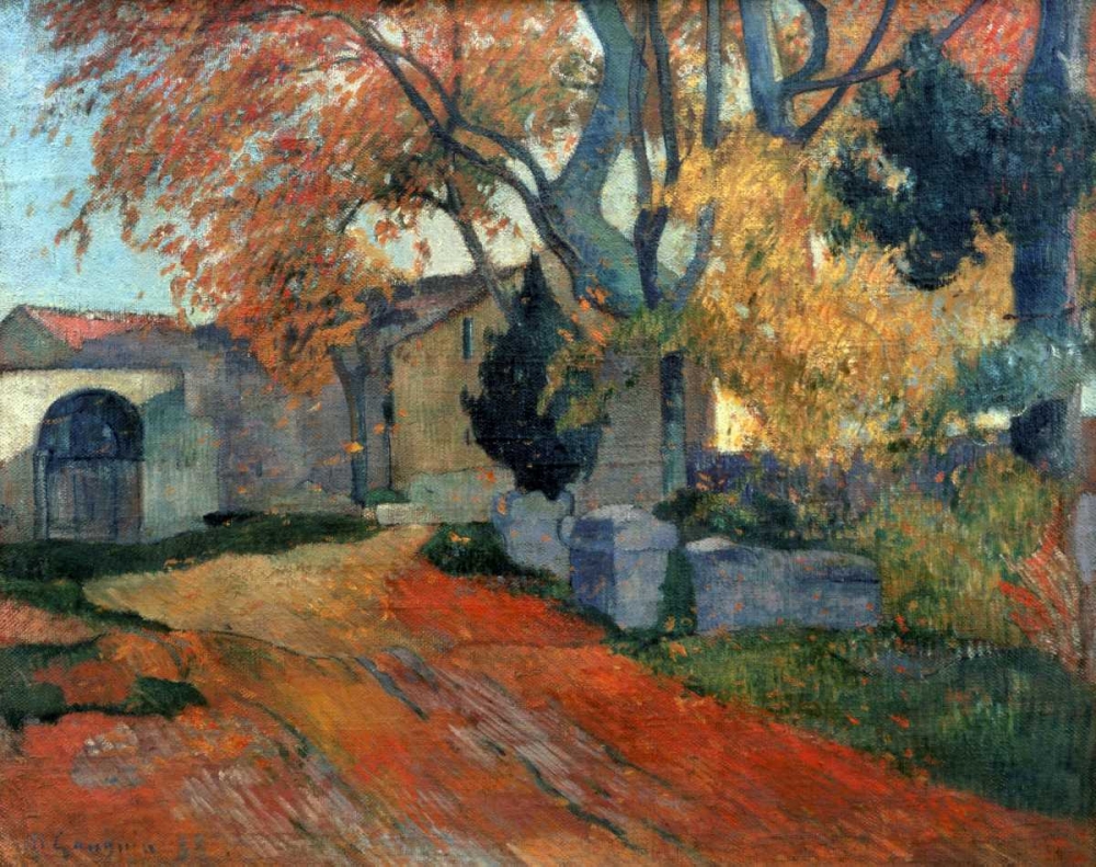 Wall Art Painting id:91051, Name: LAllee des Alyscalps Arles, Artist: Gauguin, Paul