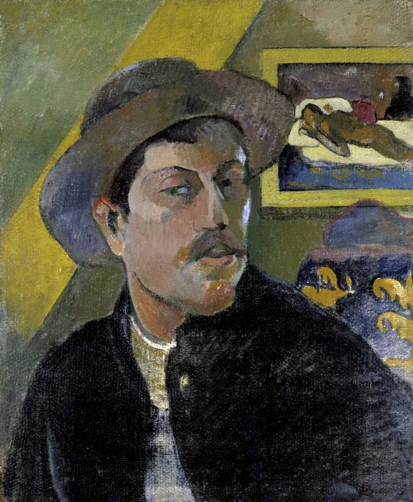 Wall Art Painting id:91053, Name: Portrait of the Artist, - Portrait de lArtiste - i, Artist: Gauguin, Paul