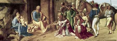 Wall Art Painting id:186150, Name: Adoration of The Magi, Artist: Giorgione, Giorgio