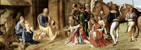 Wall Art Painting id:186151, Name: Adoration of The Magi, Artist: Giorgione, Giorgio