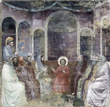 Wall Art Painting id:186168, Name: Jesus Among The Doctors, Artist: Giotto