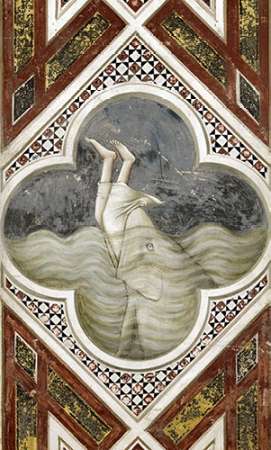 Wall Art Painting id:186170, Name: Jonah and The Whale, Artist: Giotto