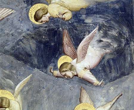 Wall Art Painting id:186175, Name: Lamentation (Detail), Artist: Giotto