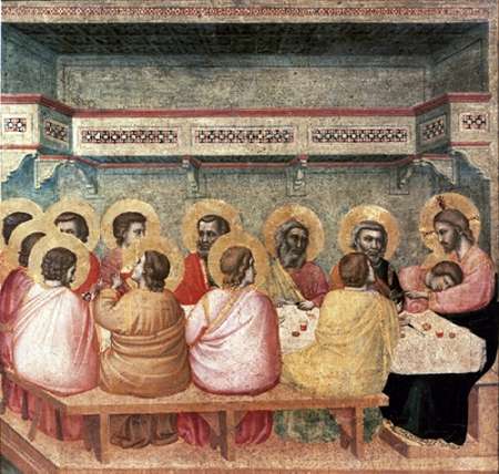 Wall Art Painting id:186179, Name: Last Supper, Artist: Giotto