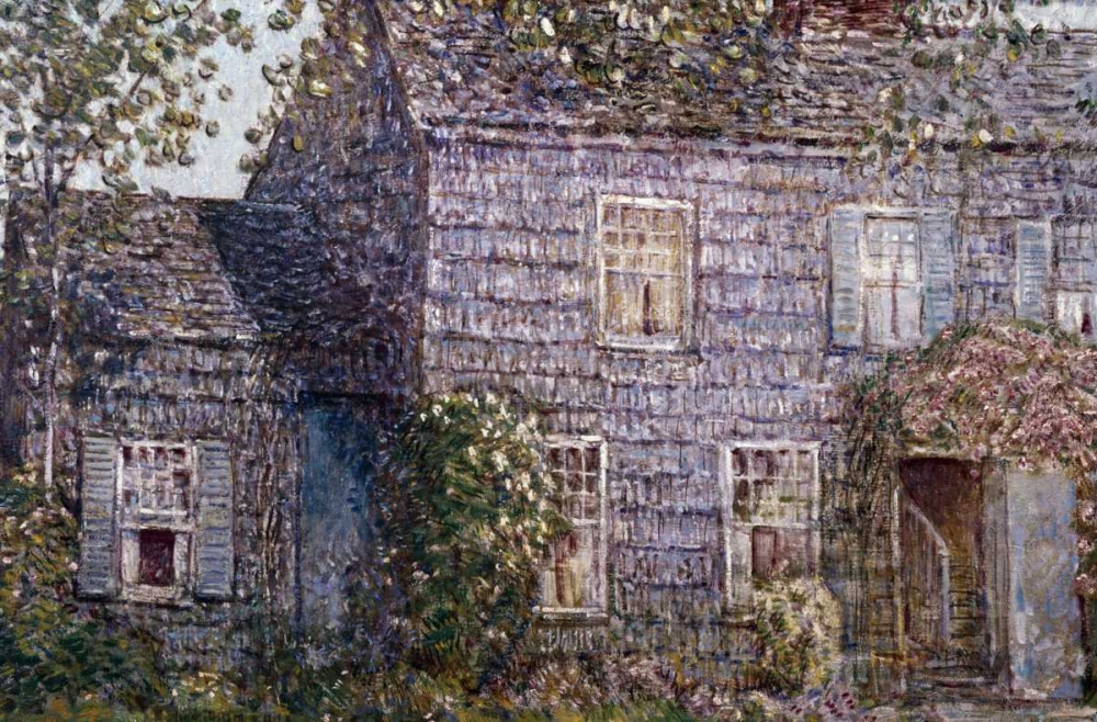 Wall Art Painting id:91136, Name: Hutchison House, East Hampton, Long Island, Artist: Hassam, Childe
