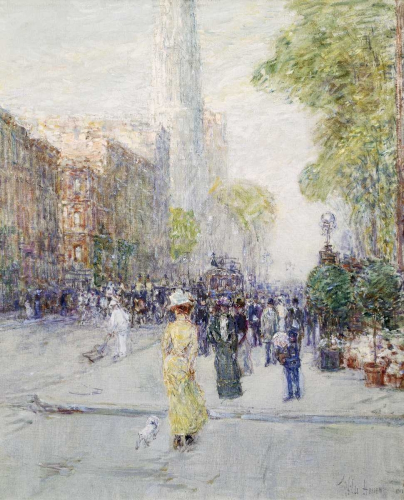 Wall Art Painting id:91138, Name: Springtime, Artist: Hassam, Childe