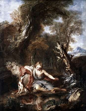 Wall Art Painting id:186238, Name: Narcissus, Artist: Le Moyne, Francois