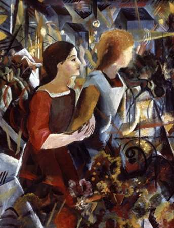 Wall Art Painting id:186259, Name: Two Girls, Artist: Macke, August