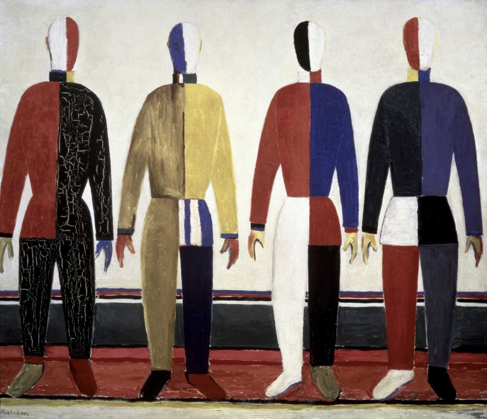 Wall Art Painting id:91254, Name: Sportsmen, Artist: Malevich, Kazimir