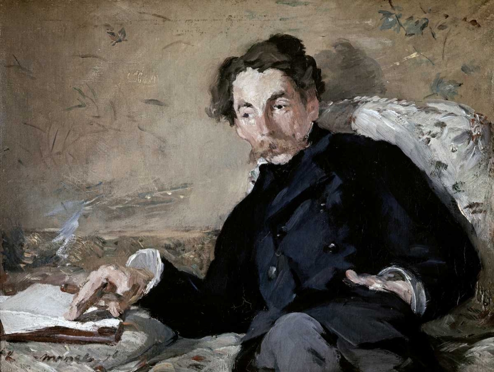 Wall Art Painting id:91257, Name: Stephane Mallarme, Artist: Manet, Edouard
