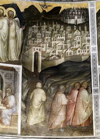 Art Print: Lots Wife Leaves Sodom From Tambour: Scenes From The Old Testament