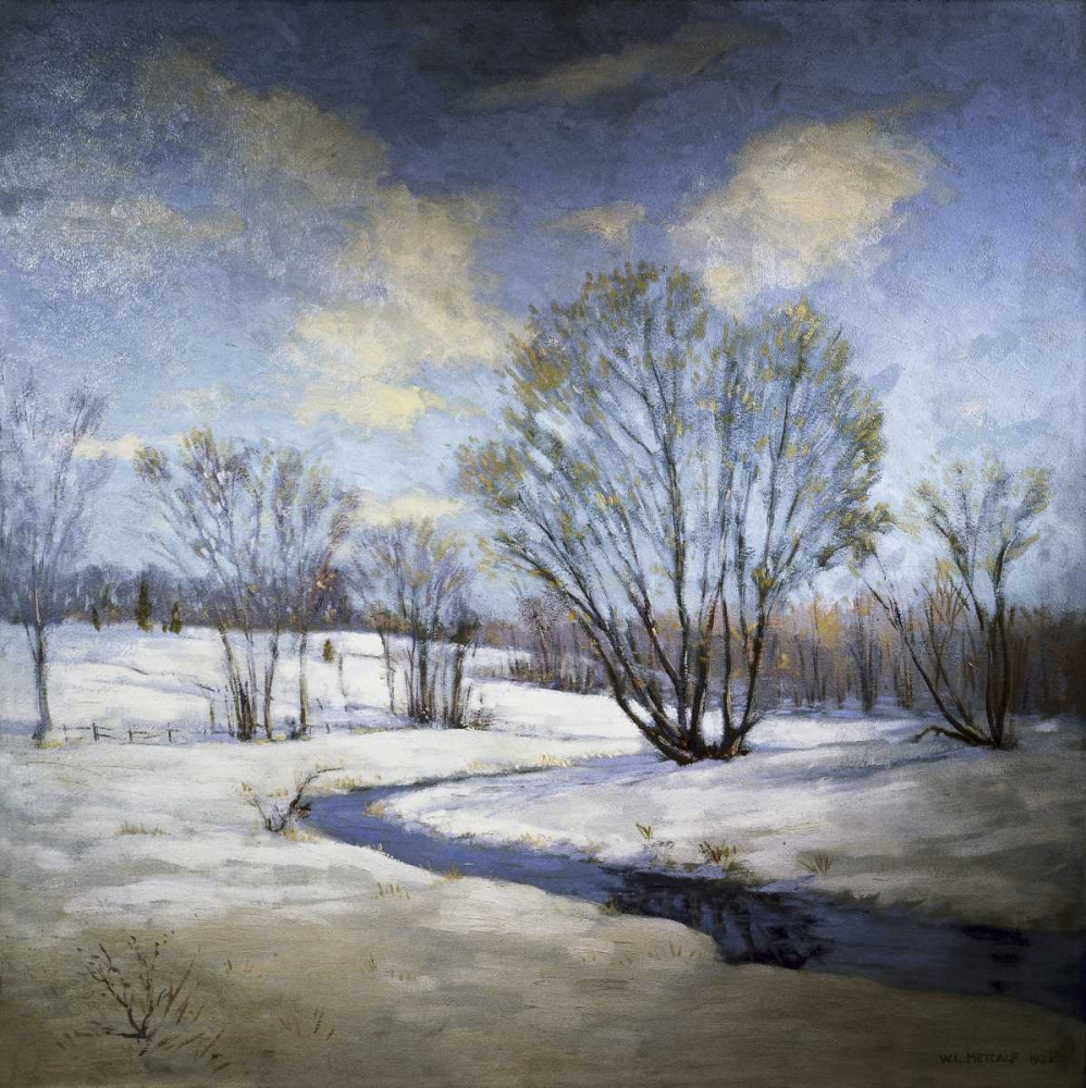 Wall art: Old Willow and Brook, by Metcalf, Willard Leory