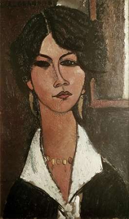 Wall Art Painting id:186287, Name: Algerian Almaisa, Artist: Modigliani, Amedeo