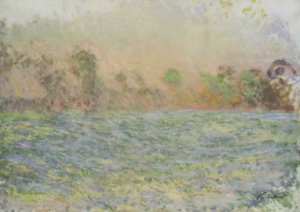 Wall Art Painting id:91328, Name: La prairie de Limetz, pres de Giverny, Artist: Monet, Claude