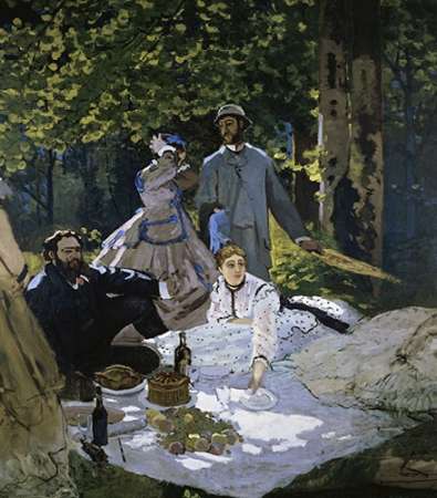 Wall Art Painting id:186307, Name: Luncheon on the Grass, Artist: Monet, Claude