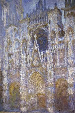 Wall Art Painting id:186313, Name: Rouen Cathedral: The Portal, Morning Sun, Artist: Monet, Claude
