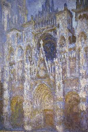 Art Print: Rouen Cathedral: The Portal, Morning Sun