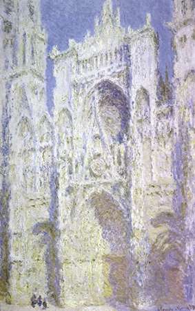Wall Art Painting id:186316, Name: Rouen Cathedral: West Facade, Sunlight, Artist: Monet, Claude