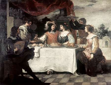 Wall Art Painting id:186340, Name: Banquet of The Prodigal Son, Artist: Murillo, Bartolome Esteban
