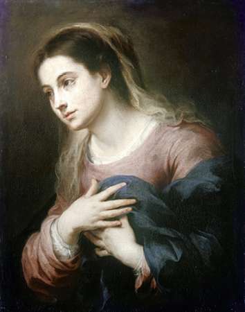 Wall Art Painting id:186347, Name: Virgin of The Annunciation, Artist: Murillo, Bartolome Esteban