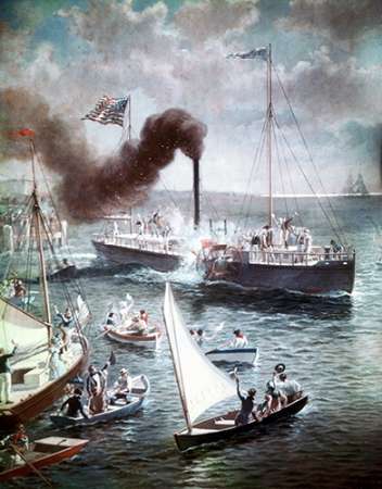 Art Print: Fultons Triumph The Clermont, 1807