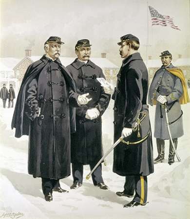 Art Print: Officers and Enlisted Men