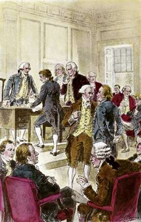 Art Print: Signing The Declaration of Independence, 7/4/1776