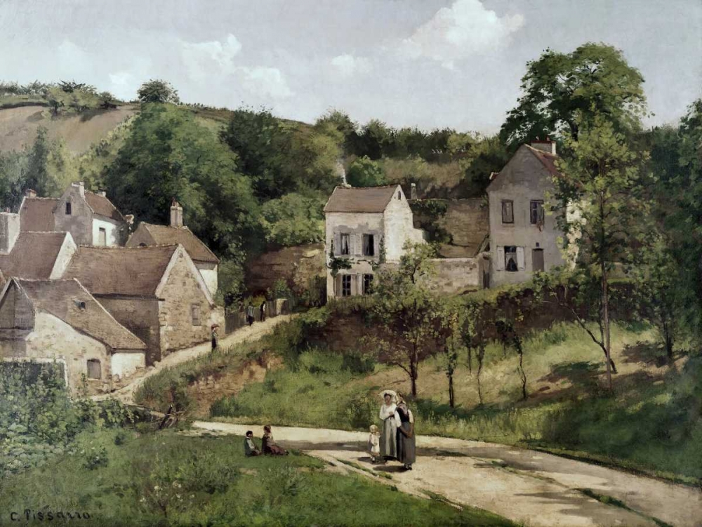 Wall Art Painting id:91425, Name: Country Road, Artist: Pissarro, Camille