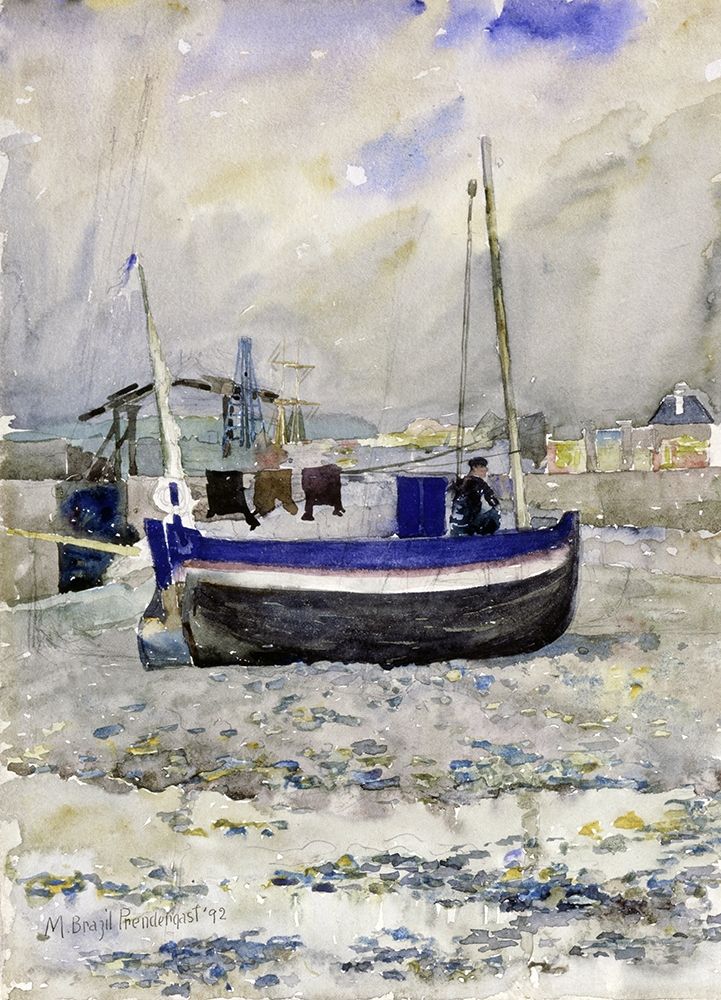 Art Print: Low Tide, Afternoon, Treport