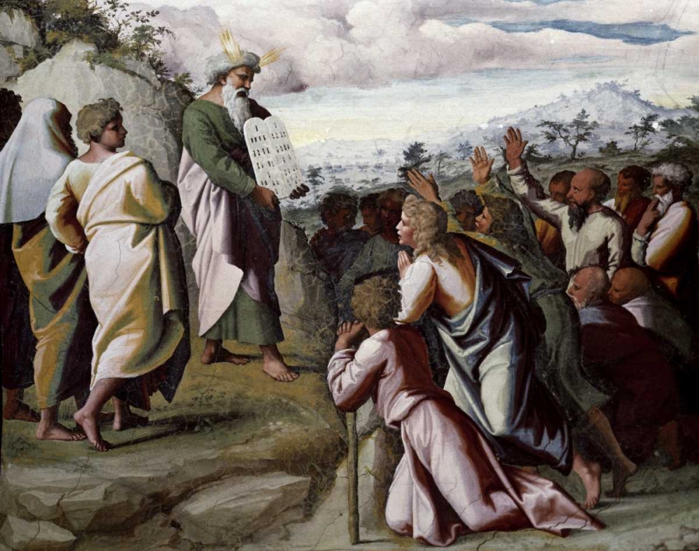 Art Print: Moses Presenting The Ten Commandments