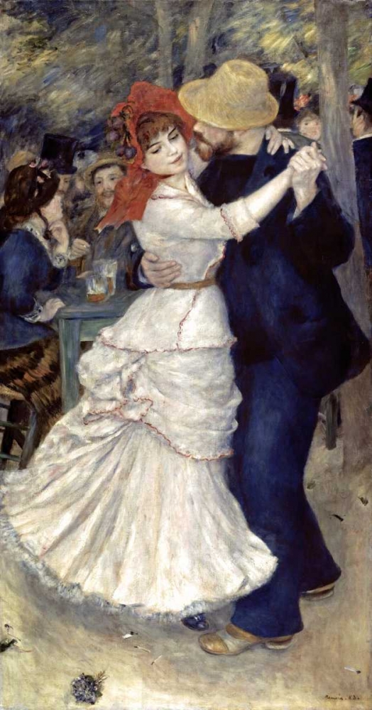Wall Art Painting id:91513, Name: Dance at Bougival, Artist: Renoir, Pierre-Auguste