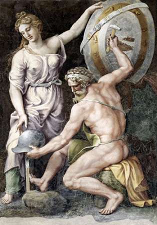Art Print: Vulcan Forging Armour For Achilles