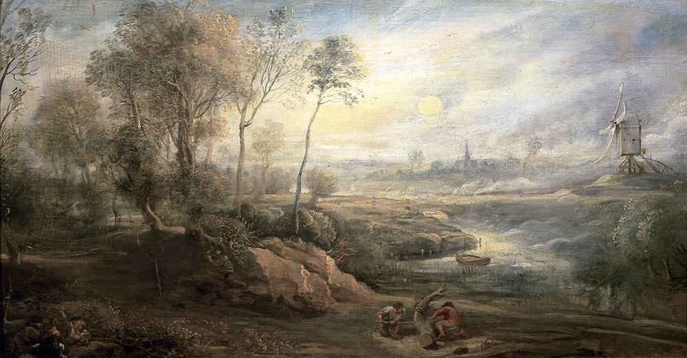 Wall Art Painting id:269041, Name: Landscape With a Bird-Catcher, Artist: Rubens, Peter Paul