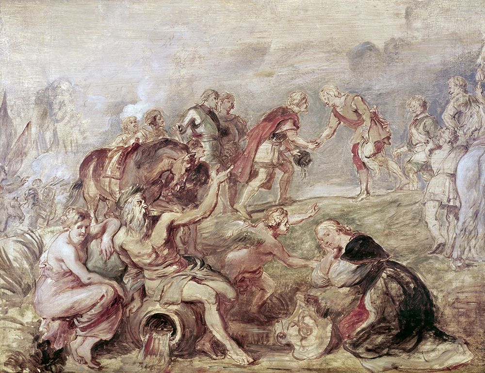 Wall Art Painting id:269042, Name: Meeting of The Two Ferdinands, Artist: Rubens, Peter Paul