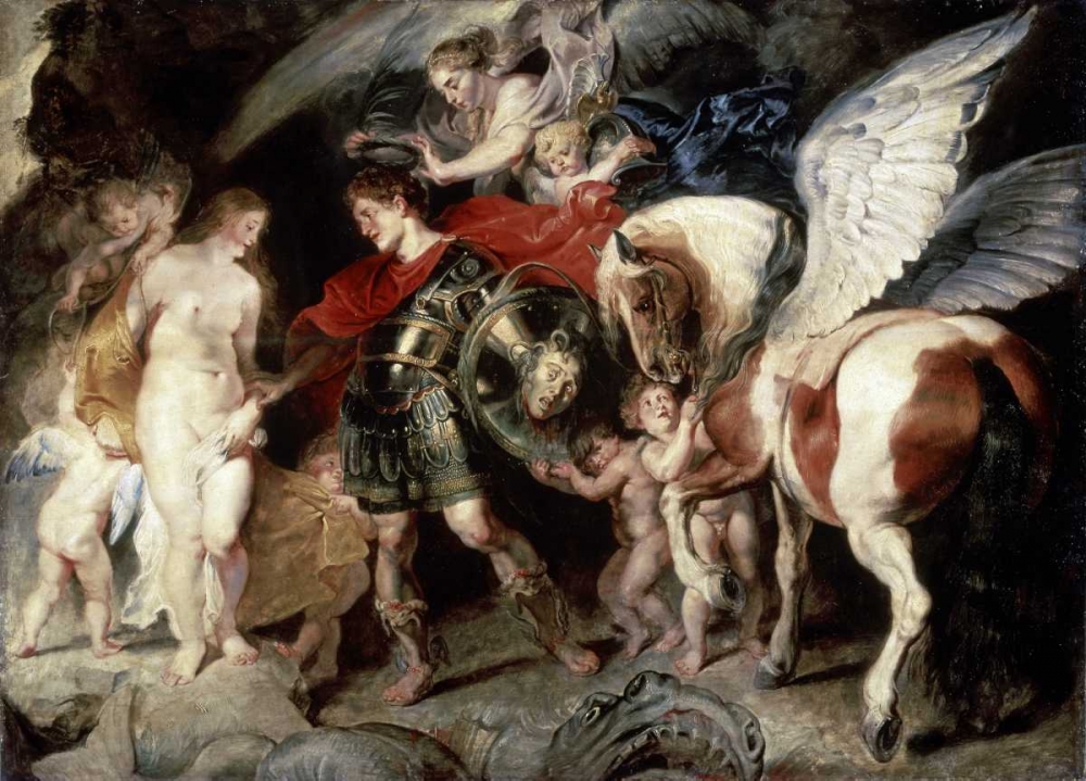 Wall Art Painting id:91571, Name: Perseus Liberating Andromeda, Artist: Rubens, Peter Paul