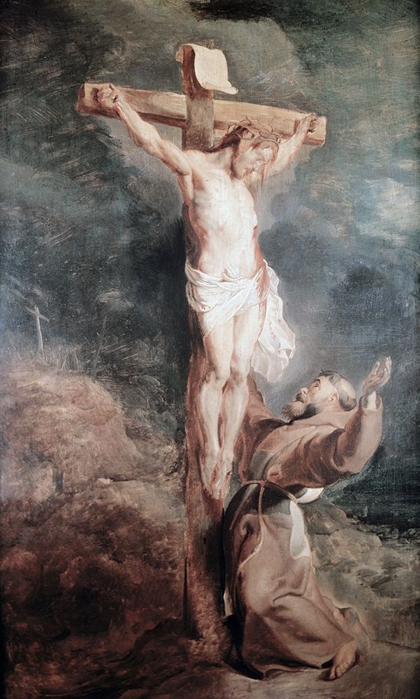 Wall Art Painting id:269045, Name: Saint Francis Before The Crucified Christ, Artist: Rubens, Peter Paul