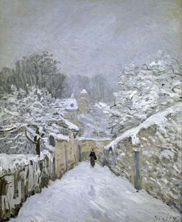 Art Print: The Snow in Louveciennes