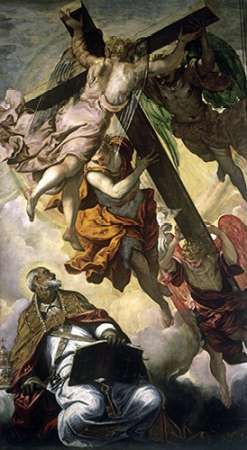 Wall Art Painting id:186443, Name: St. Peters Vision, Artist: Tintoretto, Jacopo
