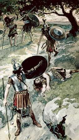 Wall Art Painting id:186445, Name: Abner and Asahel, Artist: Tissot, James