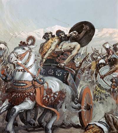 Wall art: Ahab Pierced By An Arrow, by Tissot, James