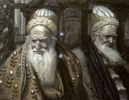 Wall Art Painting id:186461, Name: Annas and Caiaphas, Artist: Tissot, James