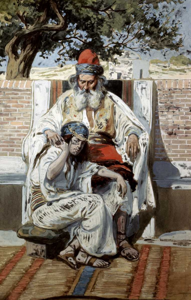 Wall Art Painting id:91634, Name: David and Abishag, Artist: Tissot, James Jacques