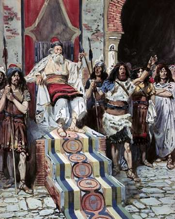 Wall art: David Sees The Messenger Arrive, by Tissot, James