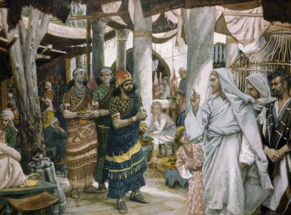 Wall Art Painting id:91642, Name: Healing of The Rulers Son, Artist: Tissot, James Jacques