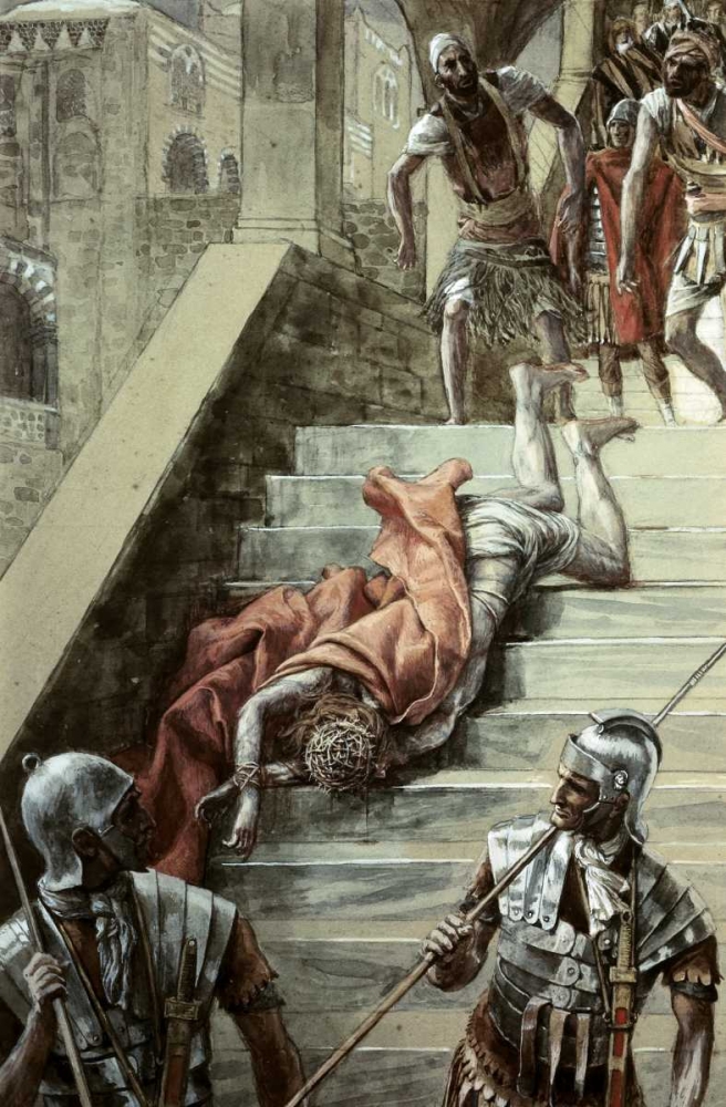 Wall Art Painting id:91647, Name: Holy Stair, Artist: Tissot, James Jacques